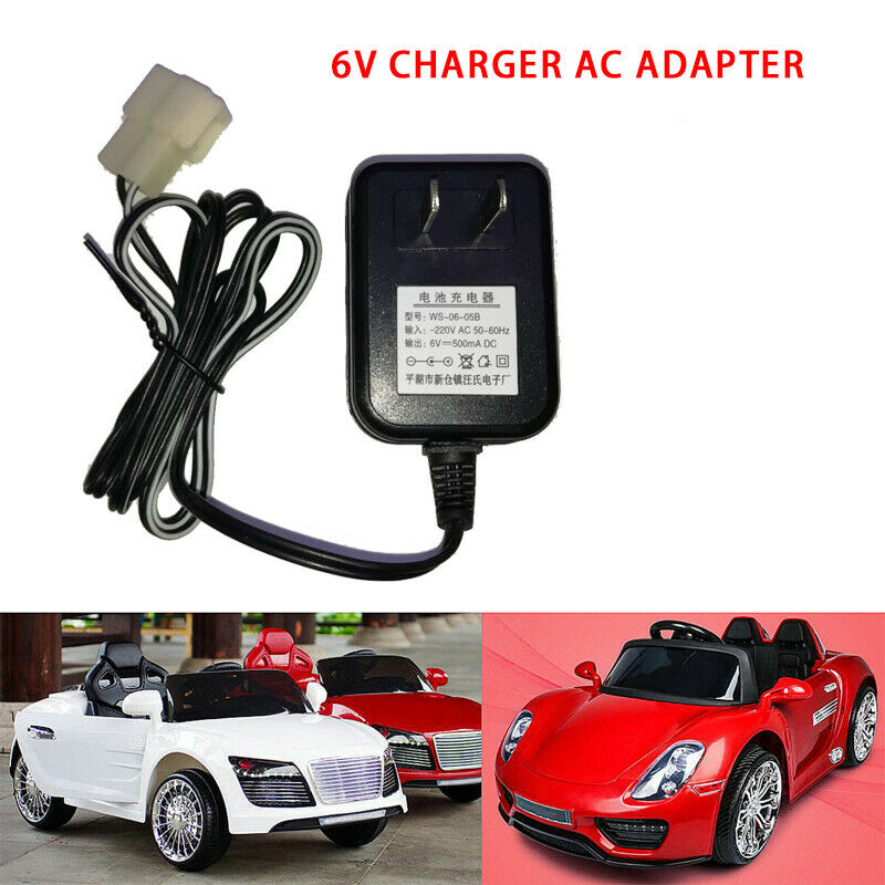 Wall Charger AC Adapter For 6V Battery Powered Ride On Kid TRAX ATV Quad Car MPN: - Click Image to Close